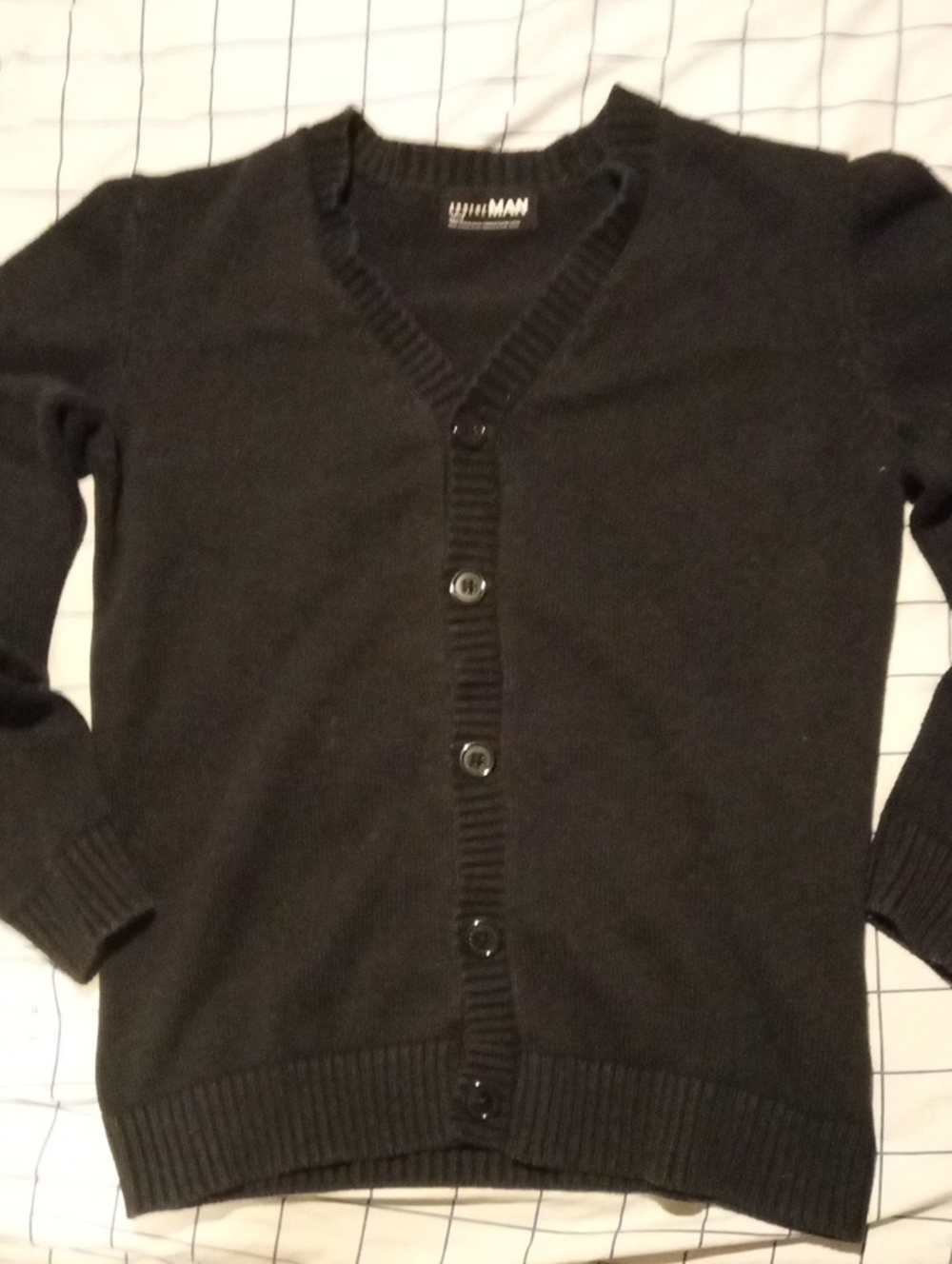 Ardene Men's Black V-Neck Cardigan